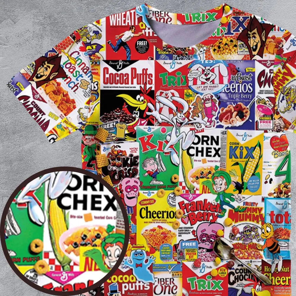 Popular Cereal Boxes All-Over Print Unisex T-Shirt - 4