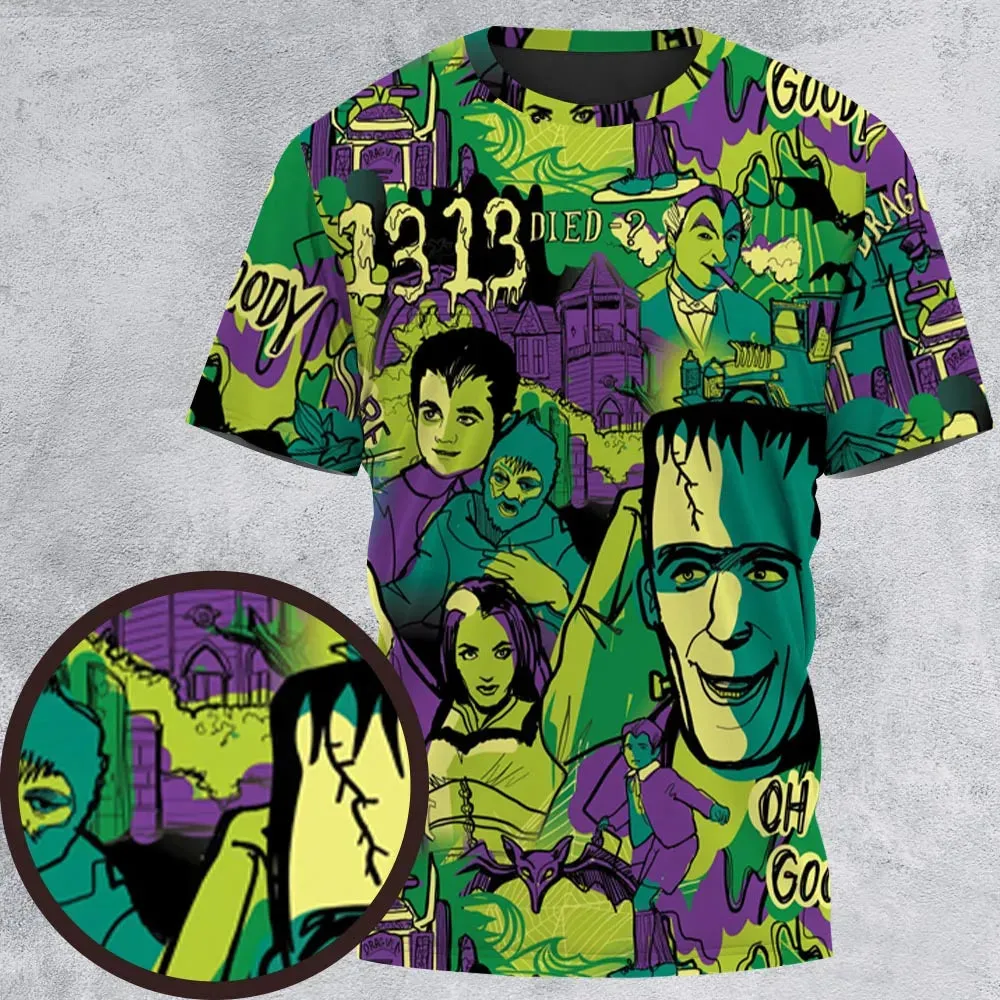 Oh Groovy Frankenstein Universal Horror All-Over Print Unisex T-Shirt - 2