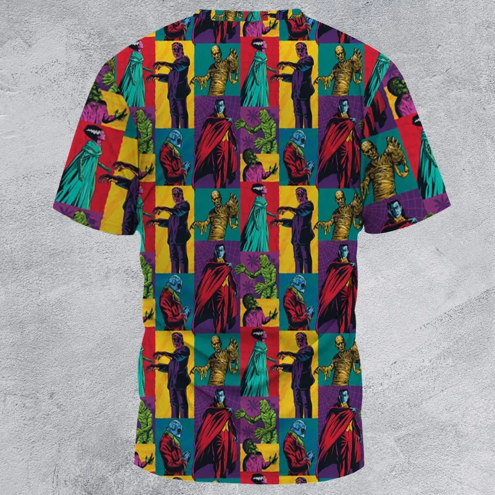 Monsterror Universal Classic Monsters All-Over Print Unisex T-Shirt - 3