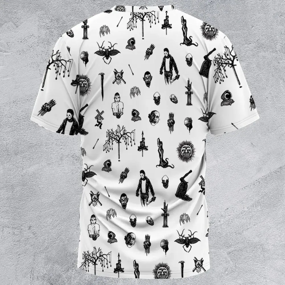 Nosferatu Pattern All-Over Print Unisex T-Shirt - 2