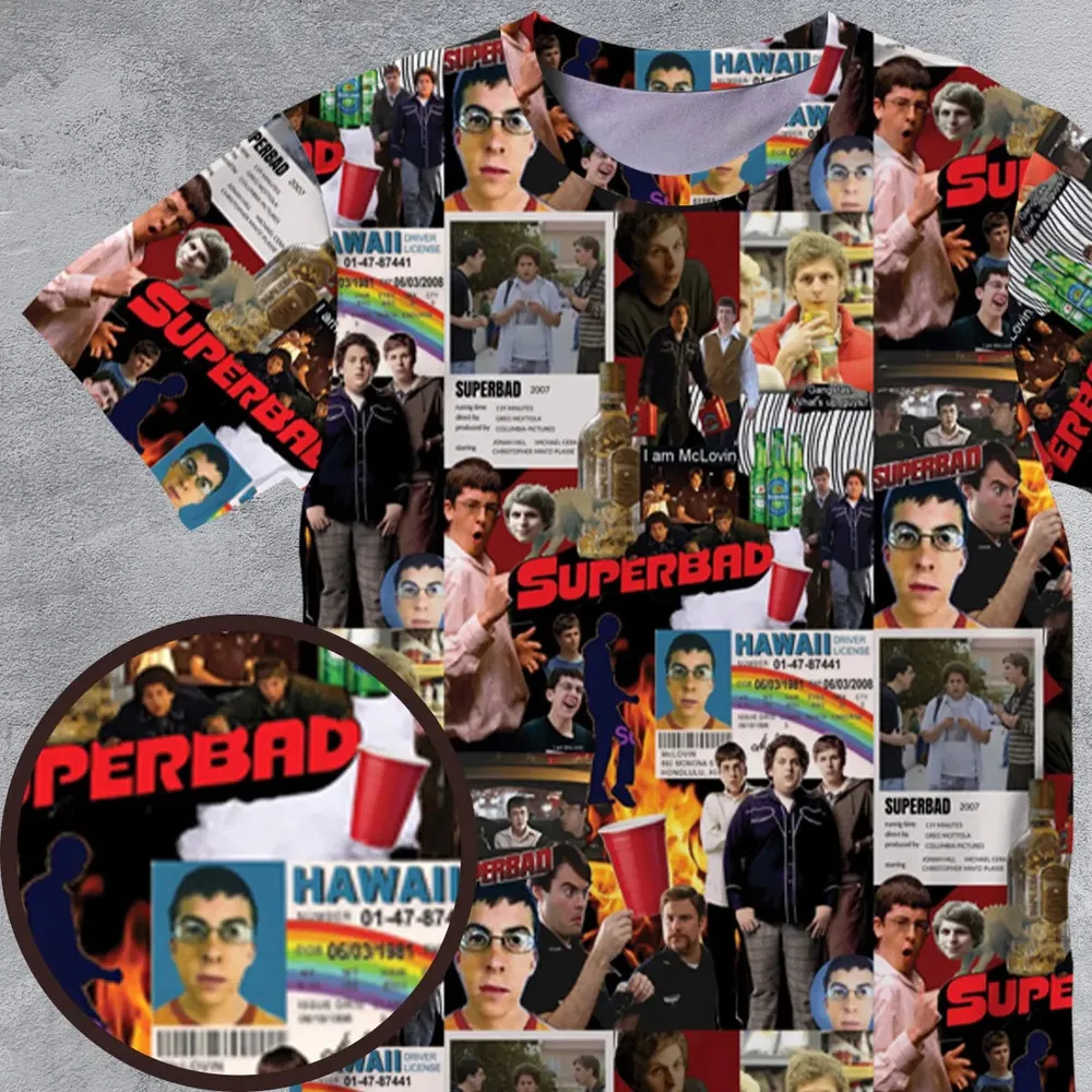 Seth Evan McLovin Superbad All-Over Print Unisex T-Shirt - 4