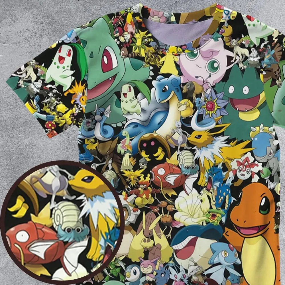 Gotta Catch 'em all Pokemon All-Over Print Unisex T-Shirt - 4