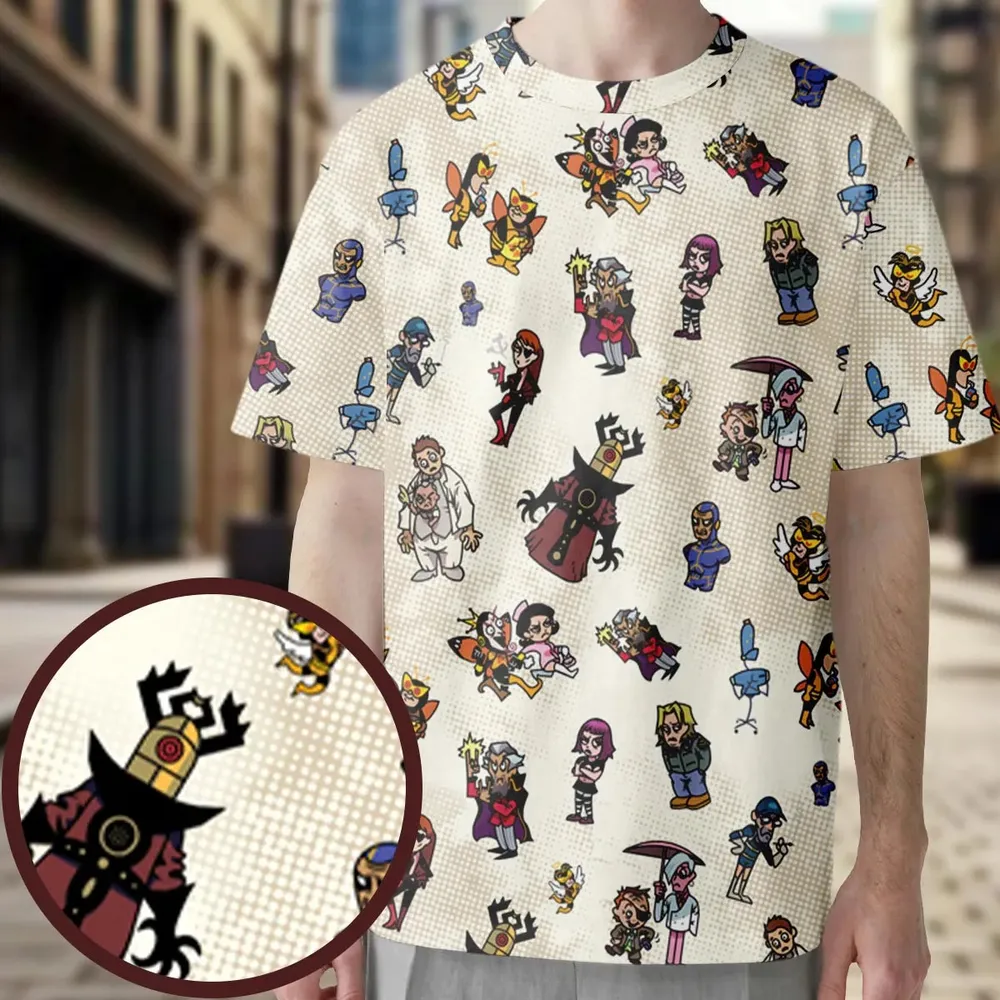 V Is For Venture The Venture Bros Villains All-Over Print Unisex T-Shirt - 3
