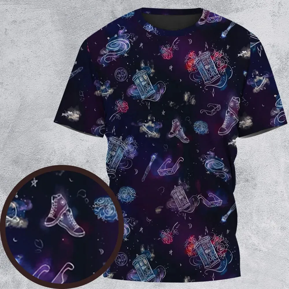 Tardis Doctor Who Seamless All-Over Print Unisex T-Shirt - 2