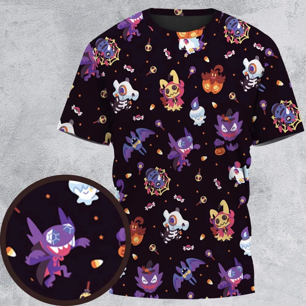 Trick or Treat Poke'ween Pokemon All-Over Print Unisex T-Shirt - 2