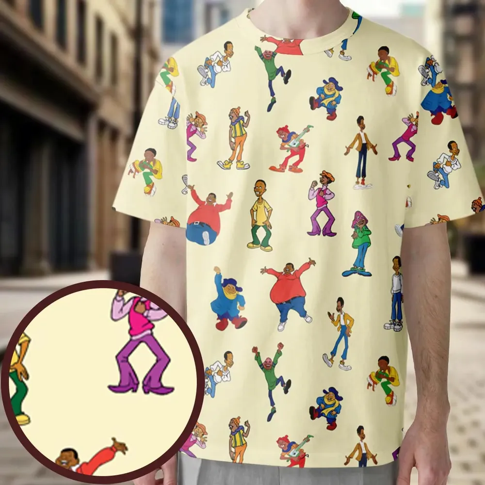 Fat Albert and the Cosby Kids All-Over Print Unisex T-Shirt - 3