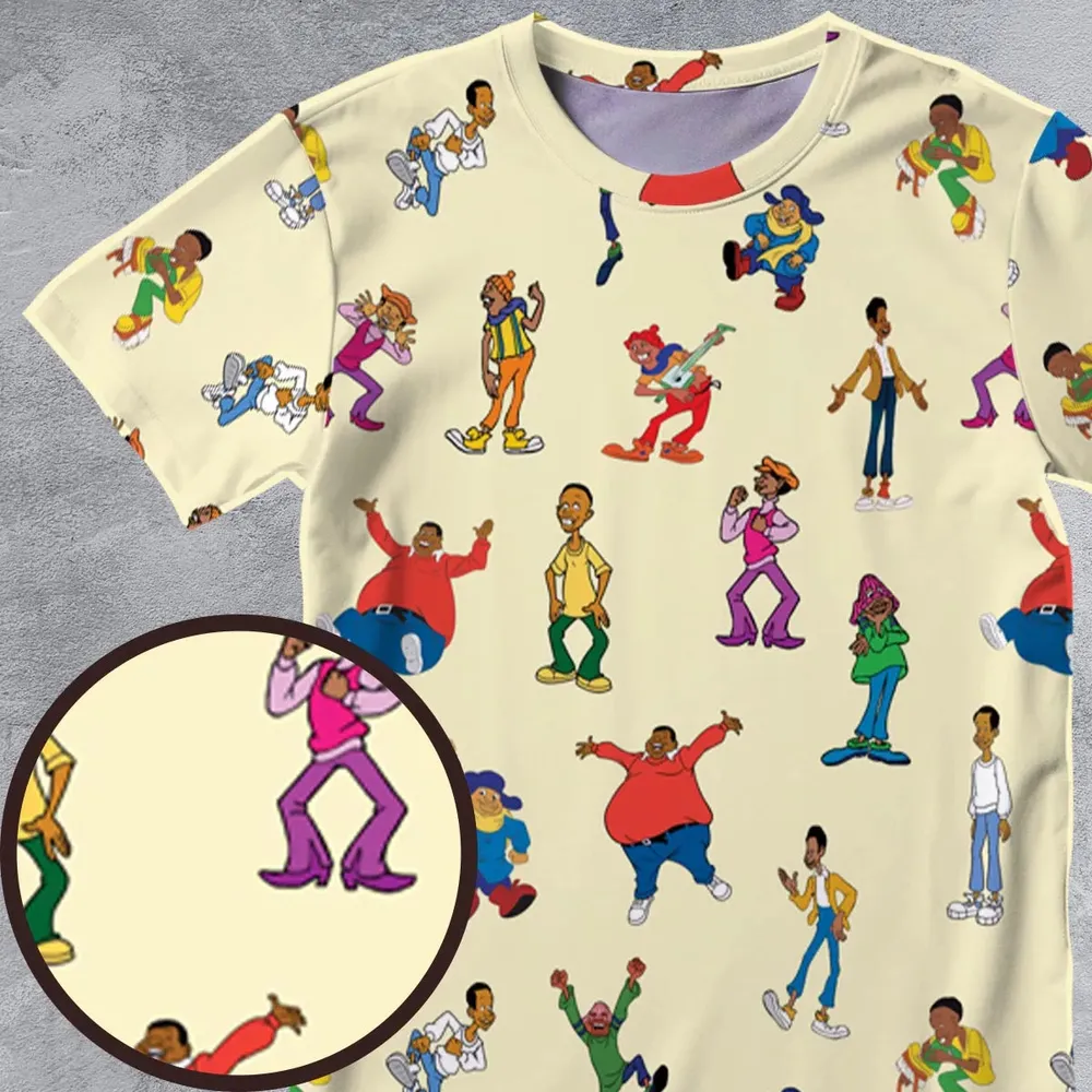 Fat Albert and the Cosby Kids All-Over Print Unisex T-Shirt - 4