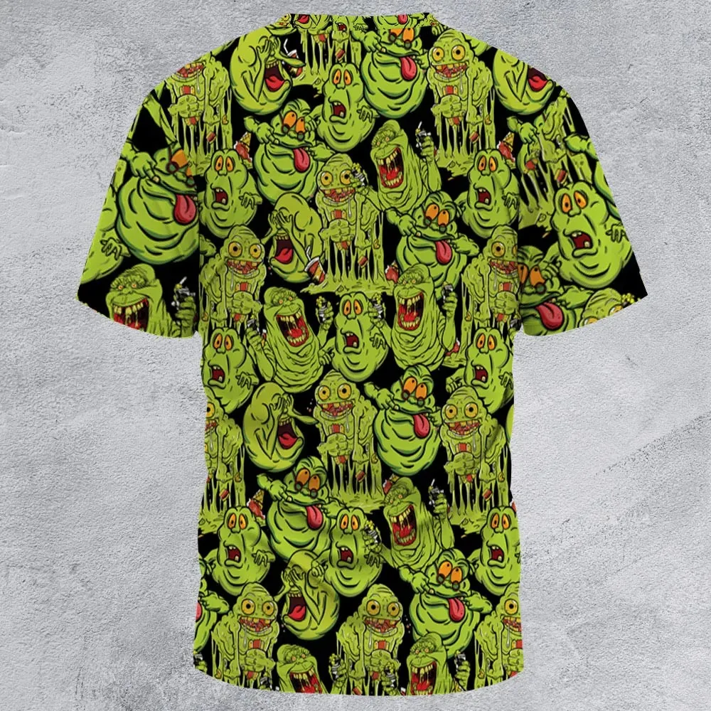 Funny Slimer Ghostbusters All-Over Print Unisex T-Shirt - 3