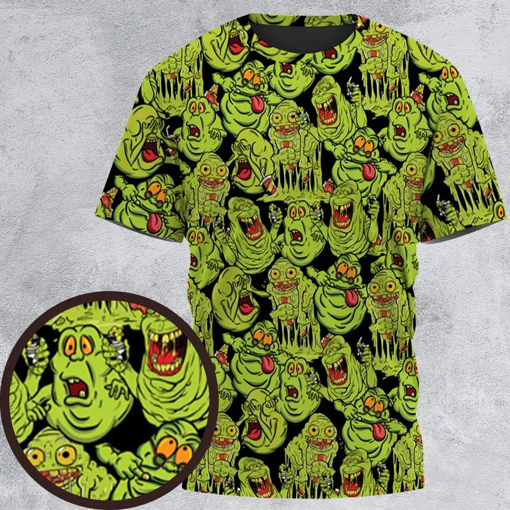 Funny Slimer Ghostbusters All-Over Print Unisex T-Shirt - 2