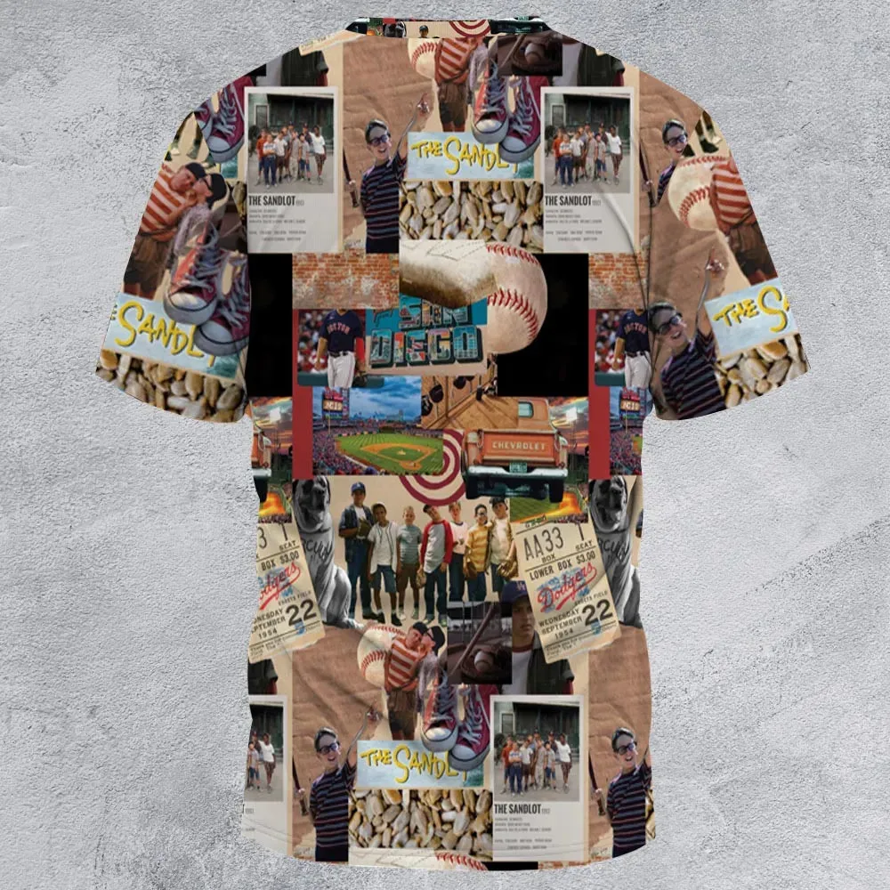 Memorable Baseball Movie Scenes Collage The Sandlot All-Over Print Unisex T-Shirt - 3