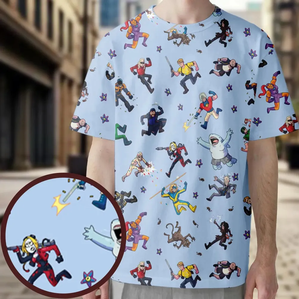 The Suicide Squad Pattern All-Over Print Unisex T-Shirt - 4