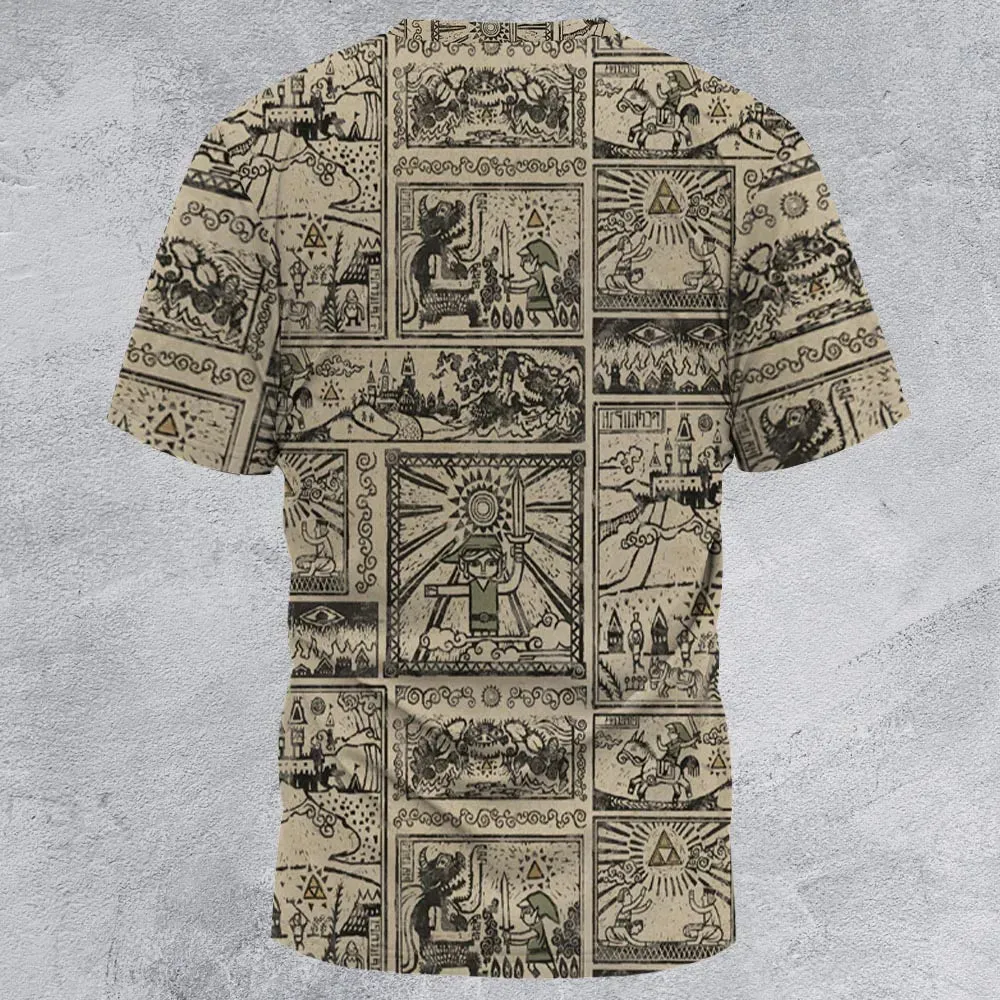 Zelda Story Of The Hero Time Legend All-Over Print Unisex T-Shirt - 3