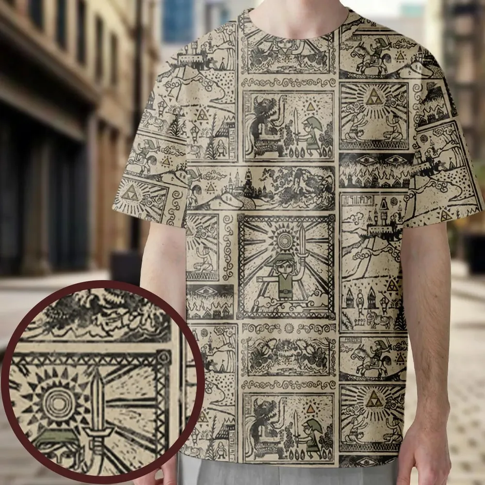 Zelda Story Of The Hero Time Legend All-Over Print Unisex T-Shirt - 4