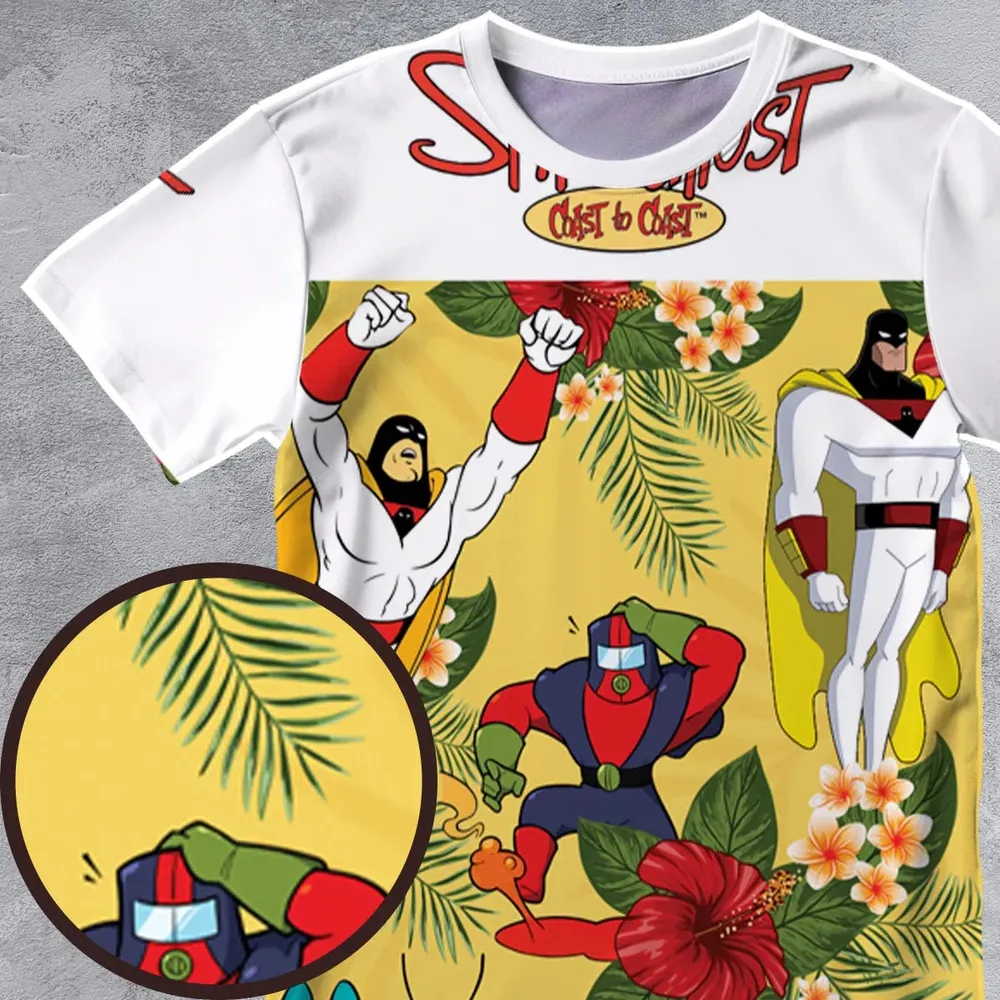 Space Ghost Coast to Coast Characters All-Over Print Unisex T-Shirt - 4