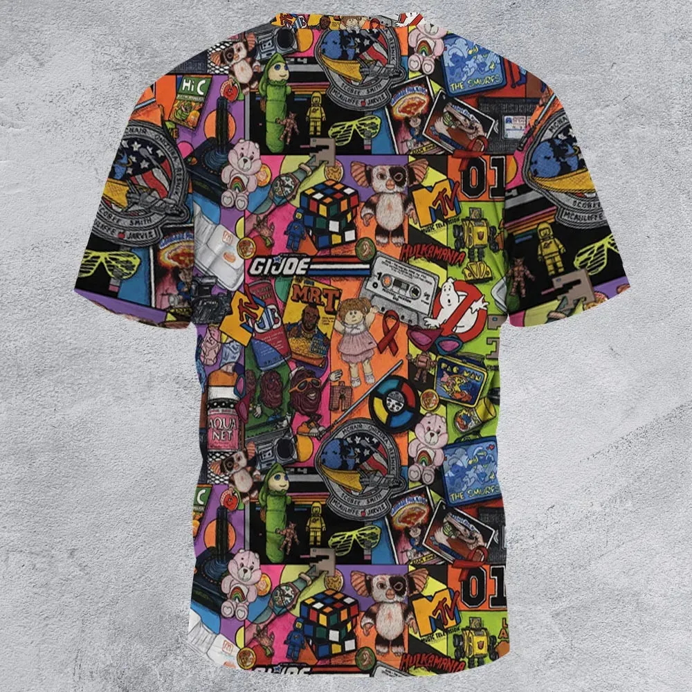 The 1980's. The Decade Of Greed All-Over Print Unisex T-Shirt - 3