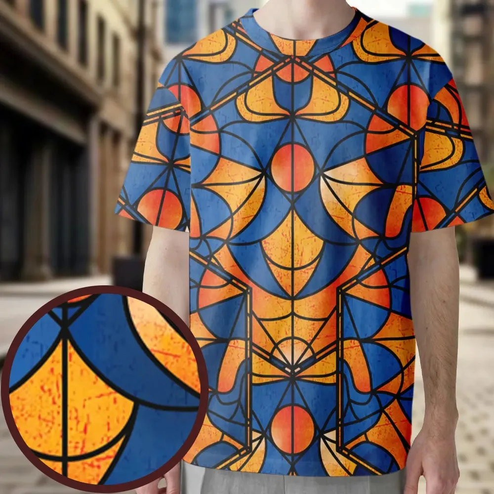 Stained Glass Star Trek All-Over Print Unisex T-Shirt - 3