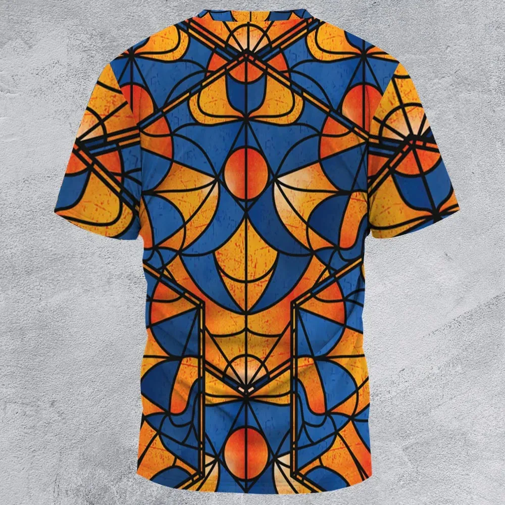 Stained Glass Star Trek All-Over Print Unisex T-Shirt - 2