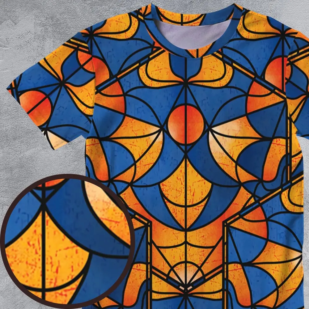 Stained Glass Star Trek All-Over Print Unisex T-Shirt - 4