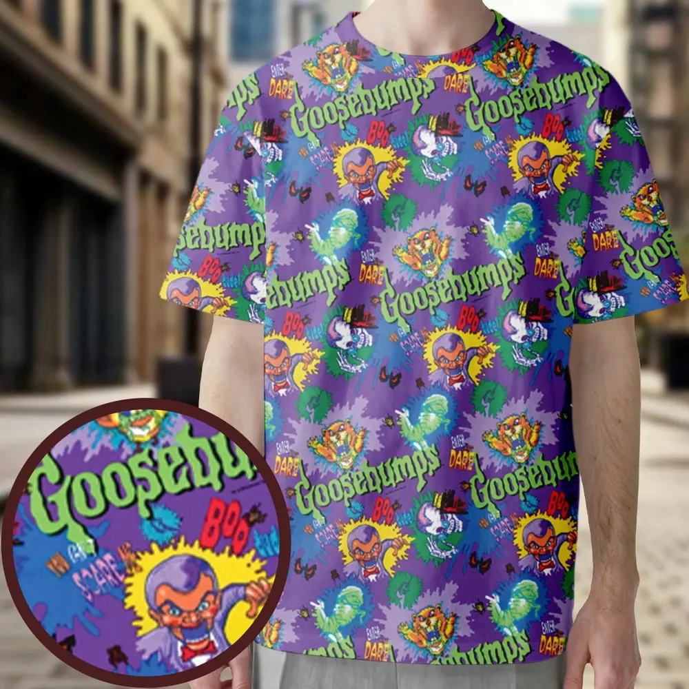 You Can't Scare Me Goosebumps All-Over Print Unisex T-Shirt - 3