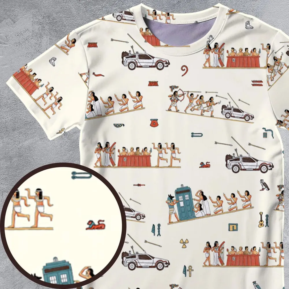Lost In Egypt All-Over Print Unisex T-Shirt - 4