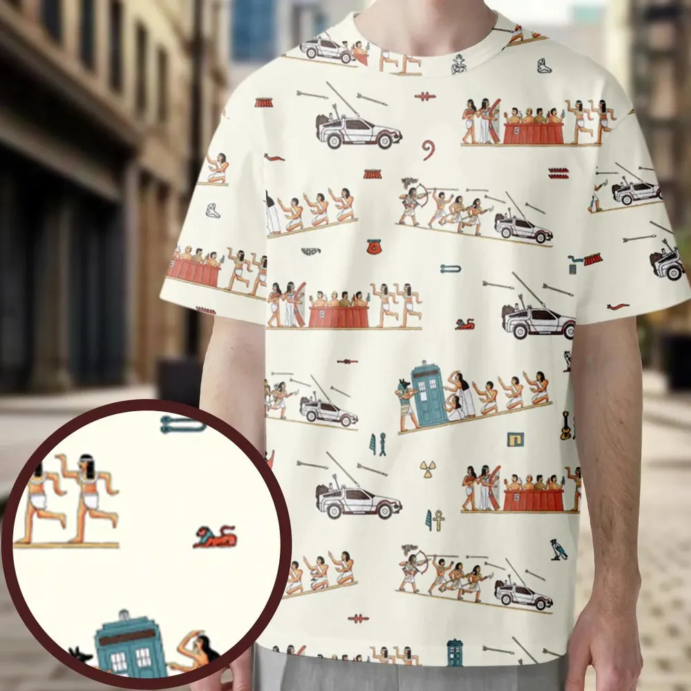 Lost In Egypt All-Over Print Unisex T-Shirt - 3