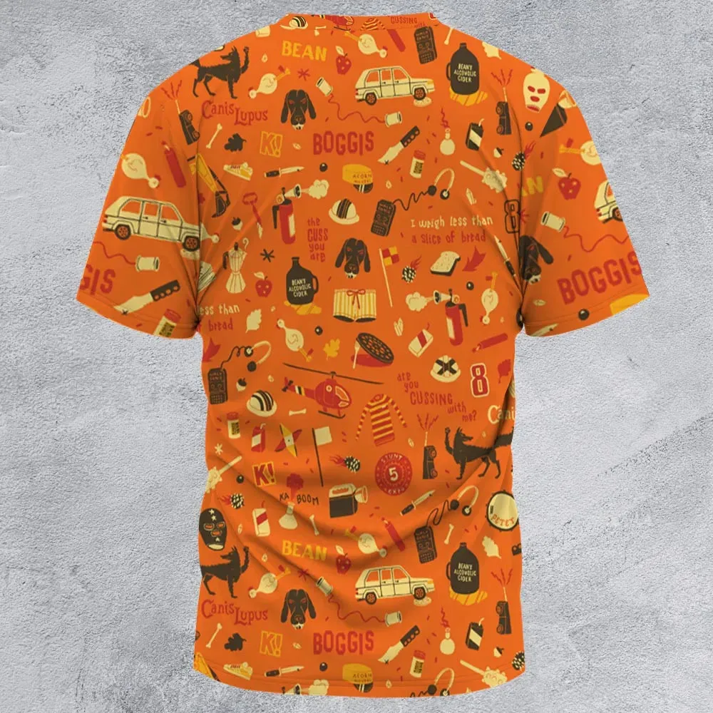 Fantastic Mr. Fox Pattern All-Over Print Unisex T-Shirt - 2