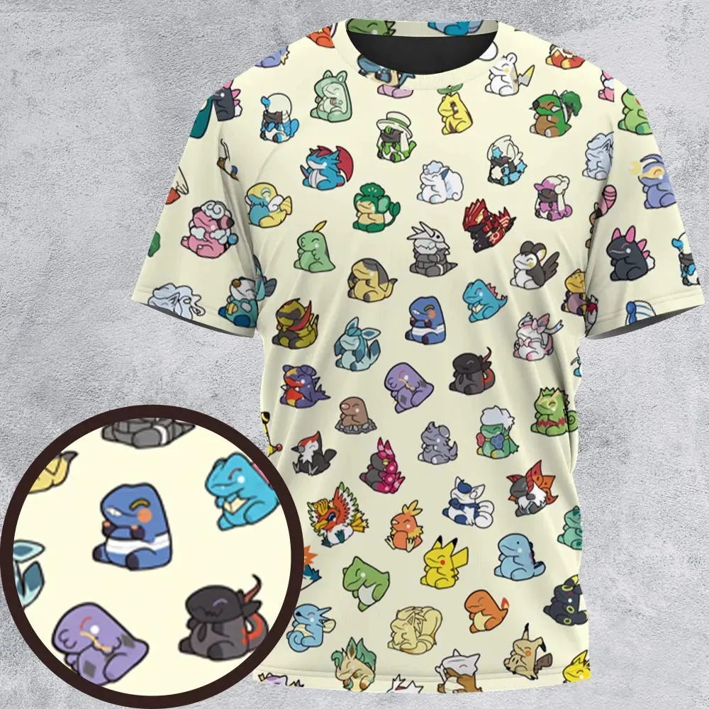 Pokemon In Substitute Style All-Over Print Unisex T-Shirt - 2
