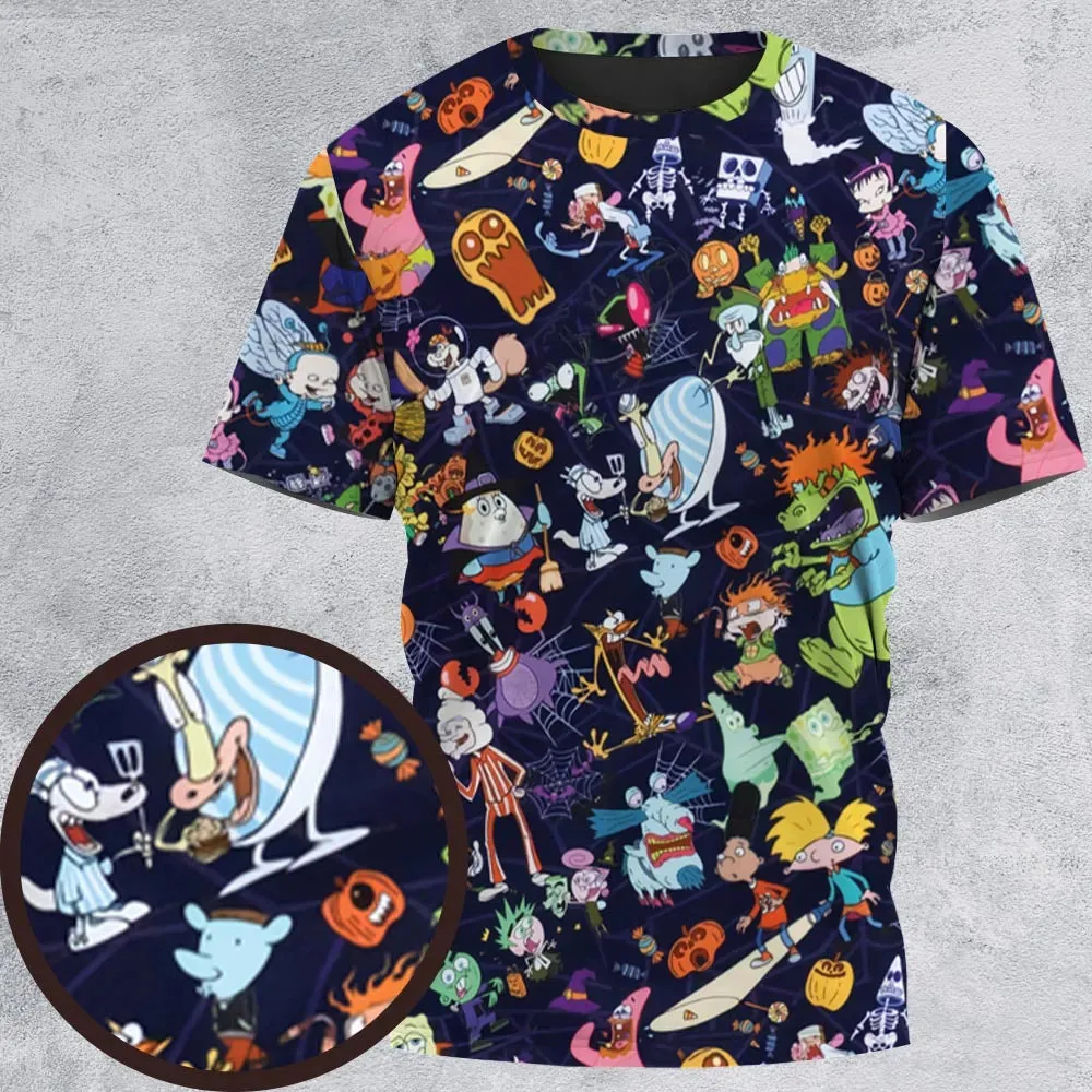 Nickelodeon Halloween Party All-Over Print Unisex T-Shirt - 2