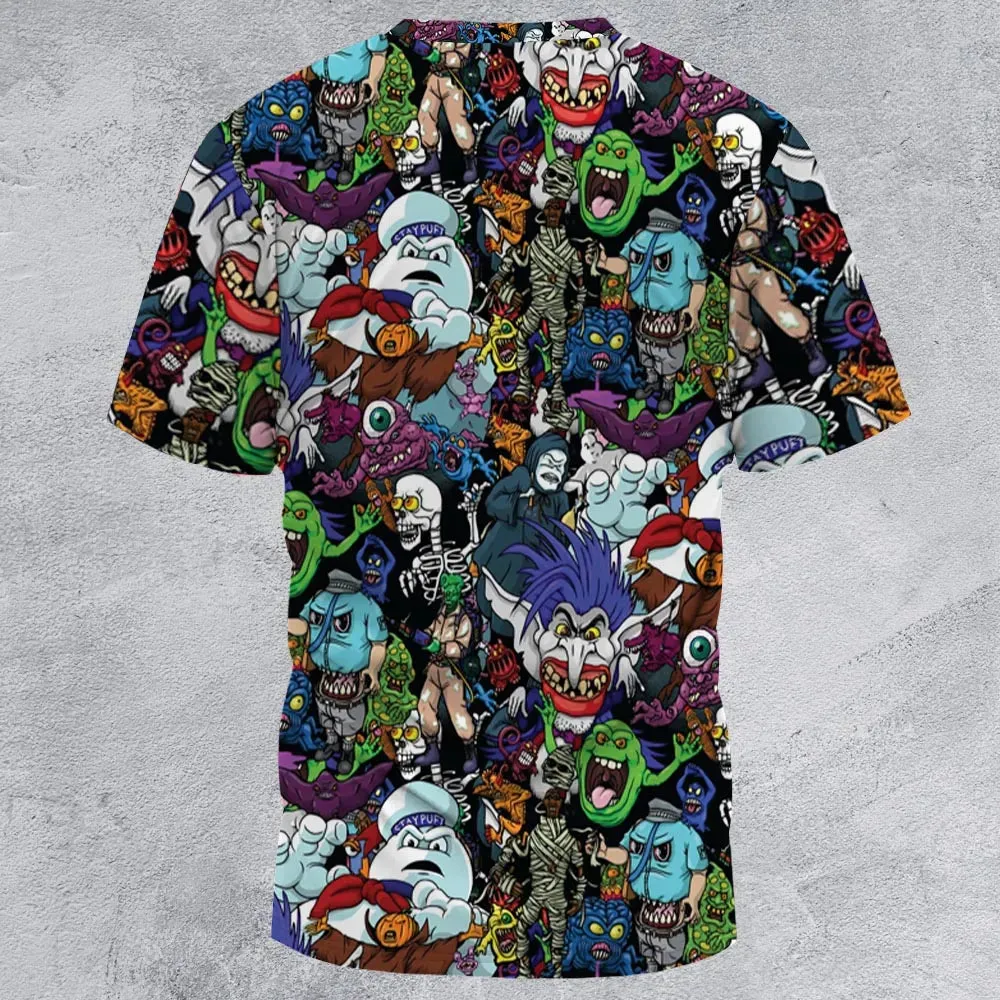 I Ain't Afraid Of No Ghosts All-Over Print Unisex T-Shirt - 3