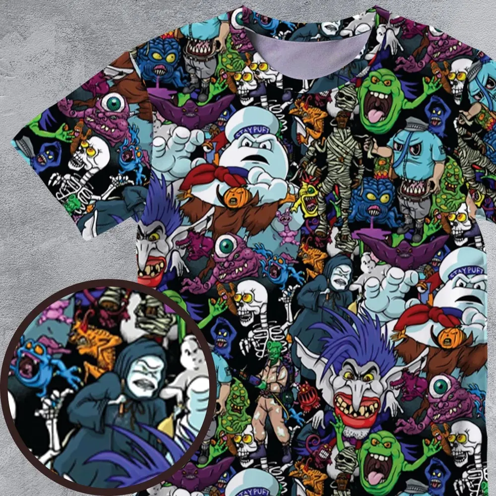 I Ain't Afraid Of No Ghosts All-Over Print Unisex T-Shirt - 4