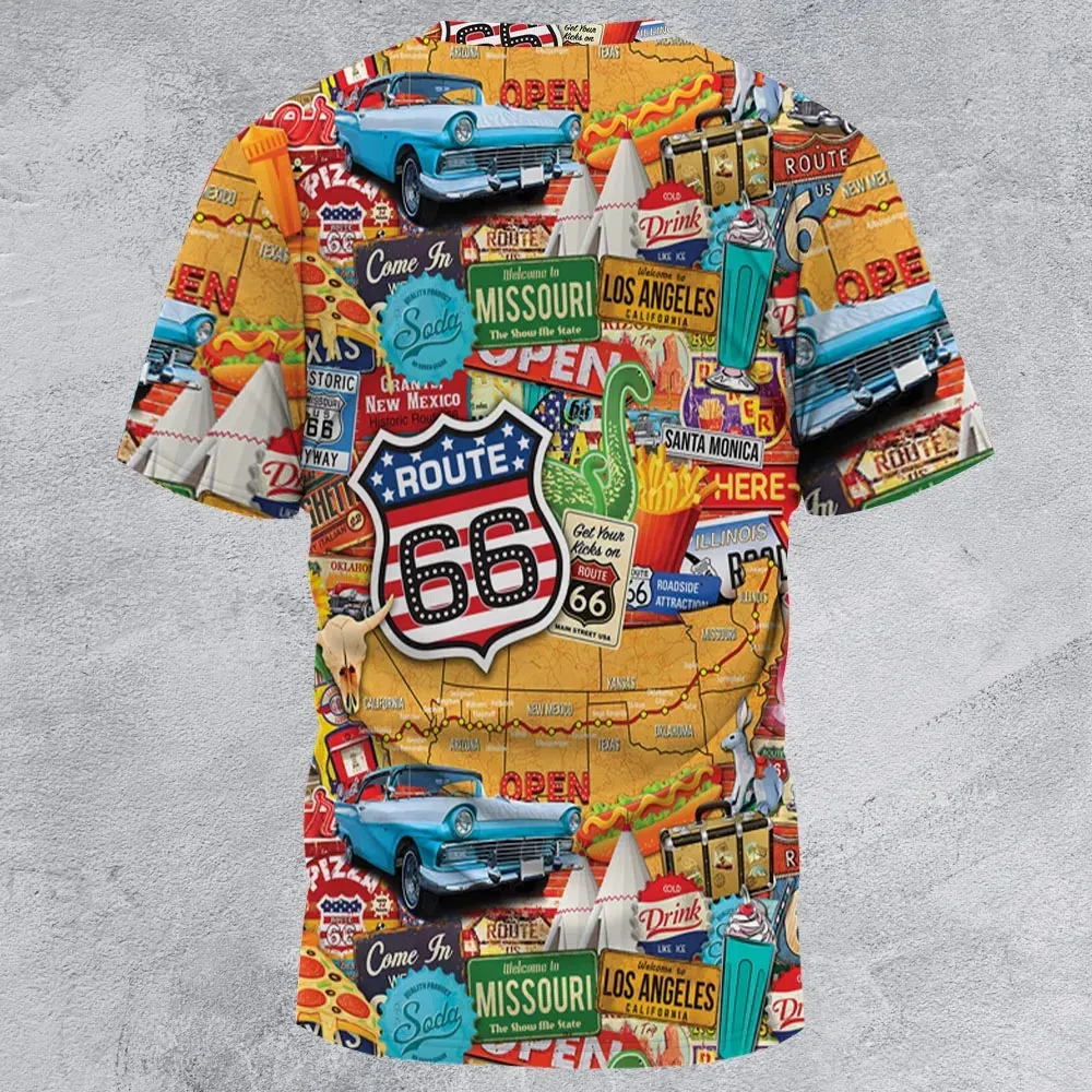 Main State of America All-Over Print Unisex T-Shirt - 2