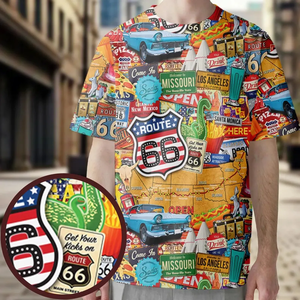 Main State of America All-Over Print Unisex T-Shirt - 3