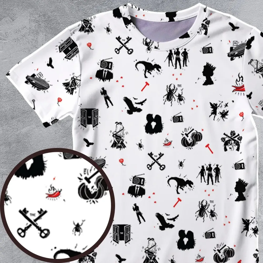 Legandary Bands Mashup All-Over Print Unisex T-Shirt - 4