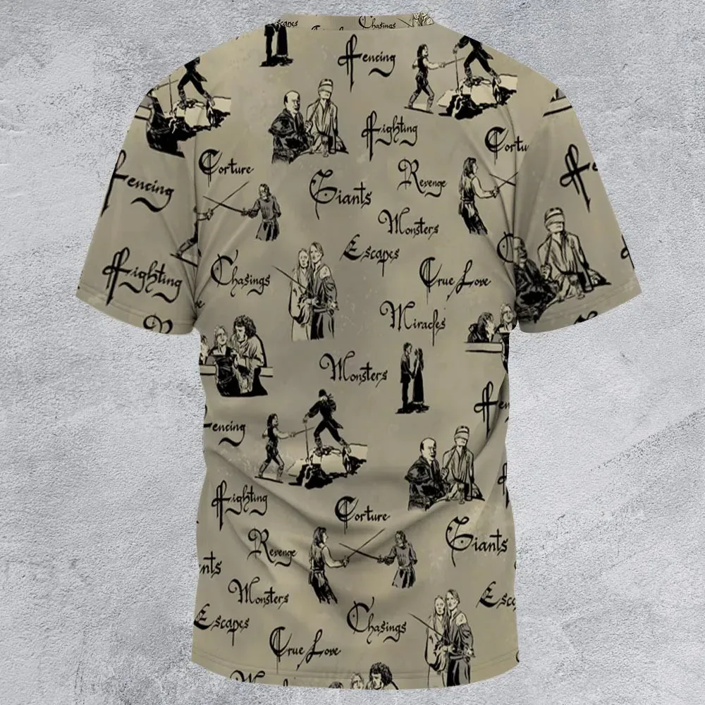 Hencing Fighting The Princess Bride All-Over Print Unisex T-Shirt - 3