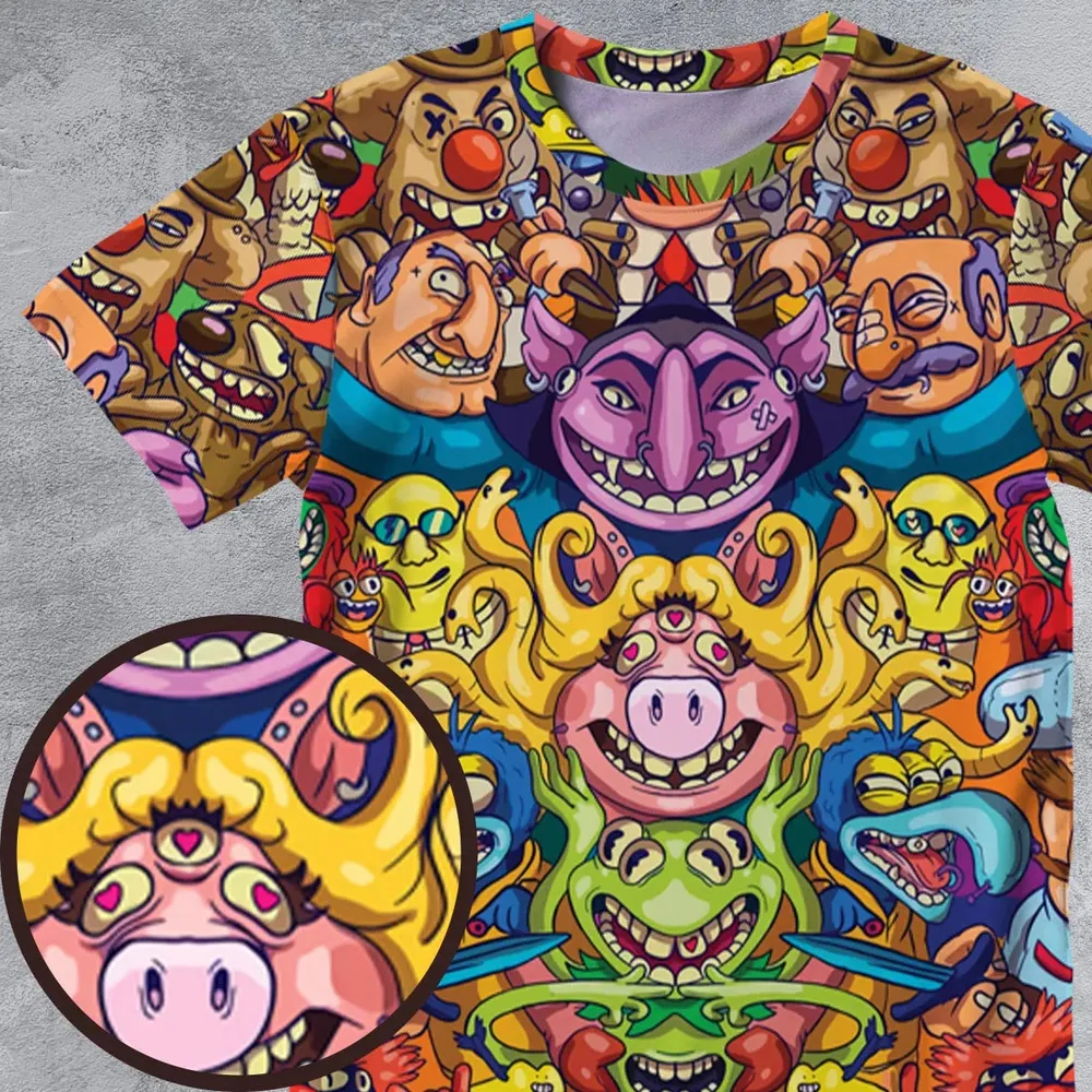 Monster Muppets The Muppets Characters All-Over Print Unisex T-Shirt - 4