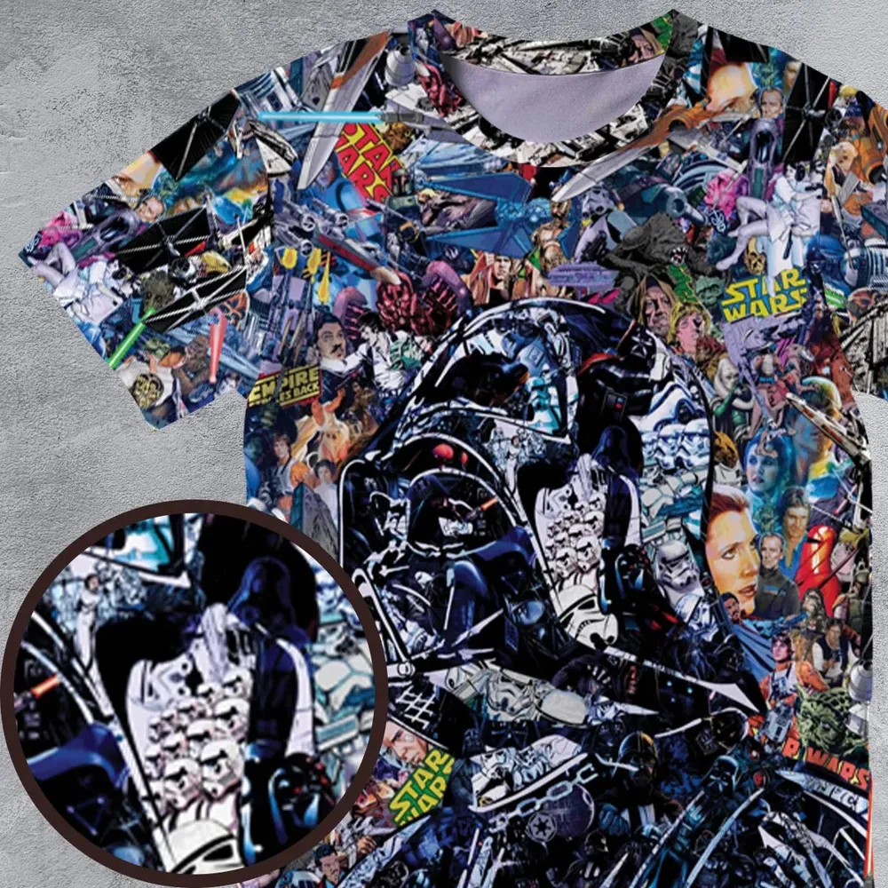 Star Wars Darth Vader All in One All-Over Print Unisex T-Shirt - 4