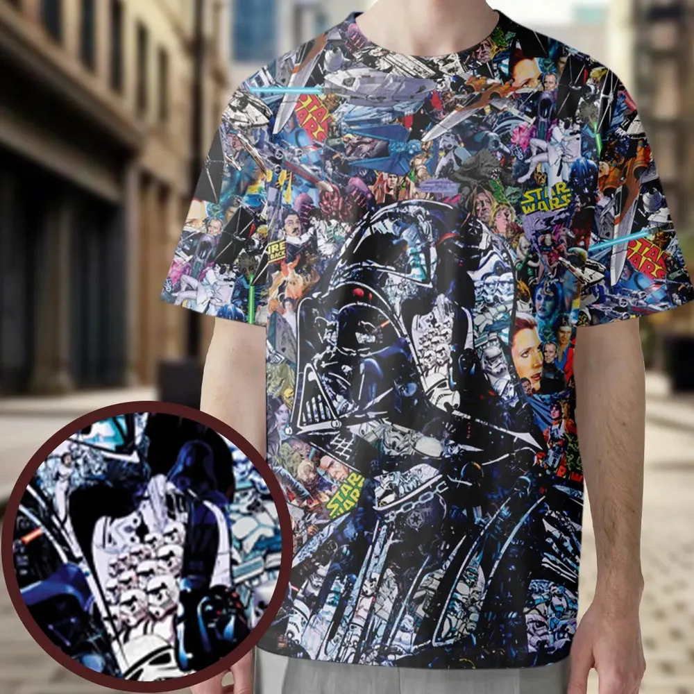 Star Wars Darth Vader All in One All-Over Print Unisex T-Shirt - 3