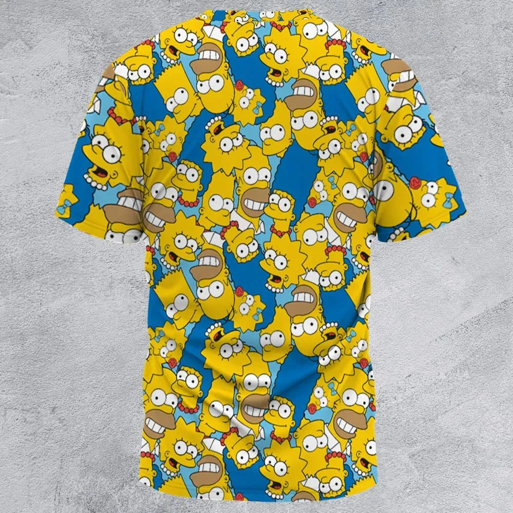 Head Toss The Simpson Characters All-Over Print Unisex T-Shirt - 3