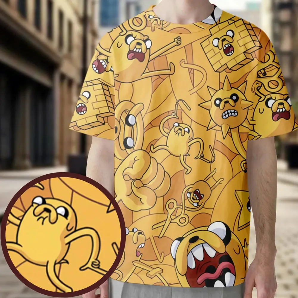 Jake the Dog Adventure Time All-Over Print Unisex T-Shirt - 4