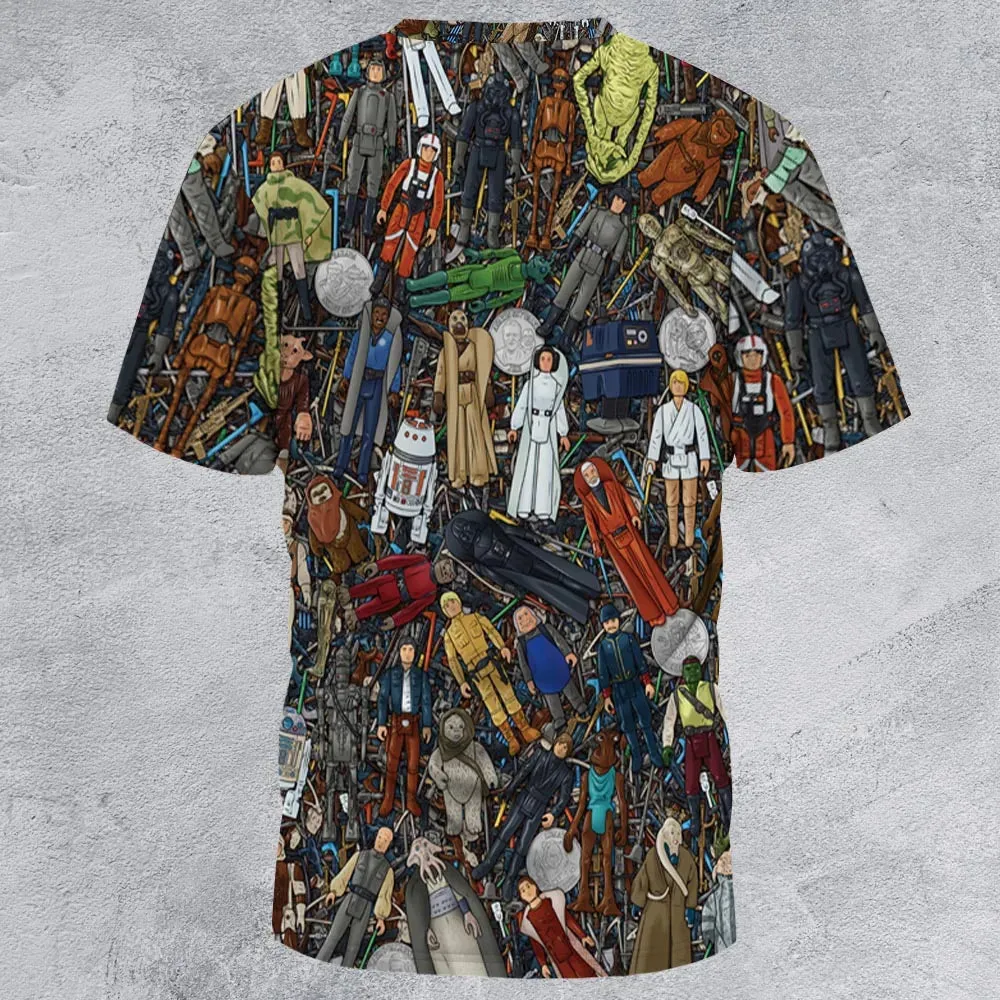 Star Wars Characters Figures All-Over Print Unisex T-Shirt - 3