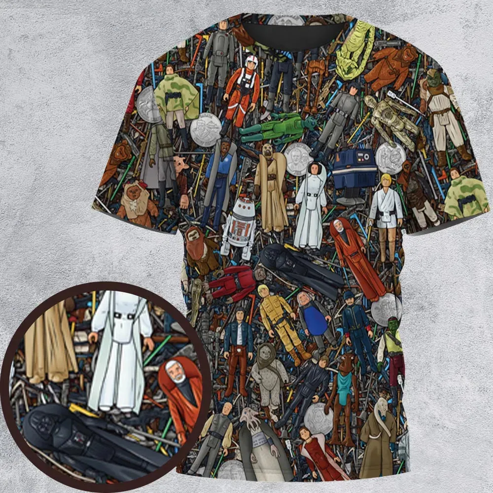 Star Wars Characters Figures All-Over Print Unisex T-Shirt - 2
