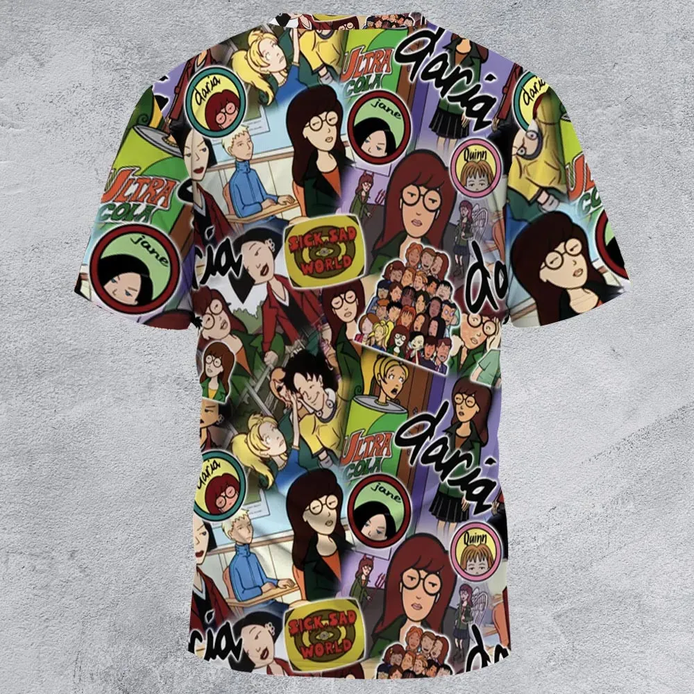 Sick Sad World Daria All-Over Print Unisex T-Shirt - 2