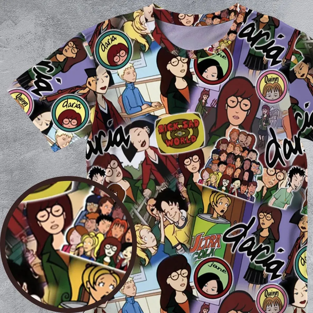 Sick Sad World Daria All-Over Print Unisex T-Shirt - 4