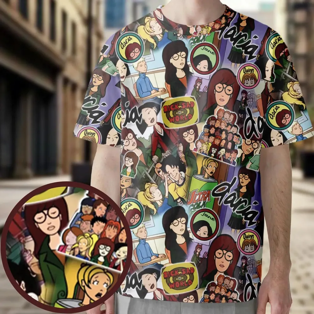 Sick Sad World Daria All-Over Print Unisex T-Shirt - 3