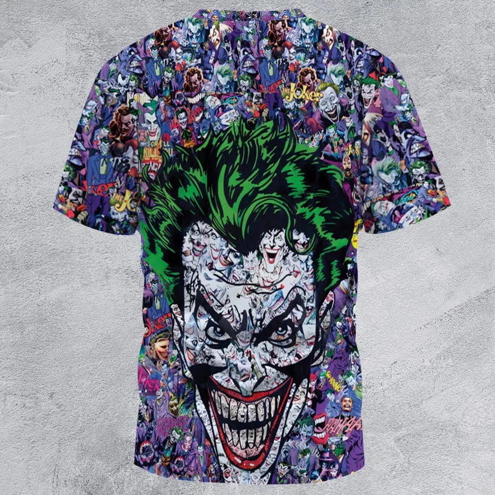 Joker The Most Favourite Characters Pattern All-Over Print Unisex T-Shirt - 3