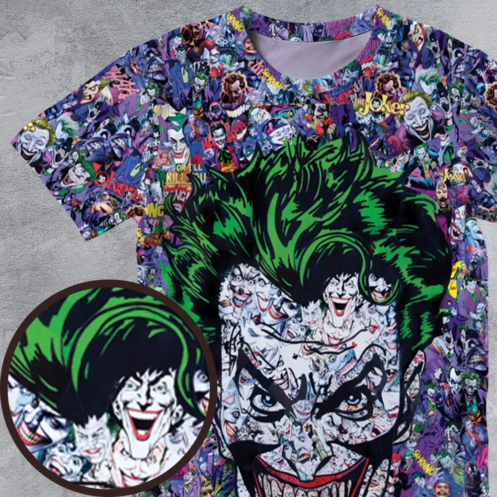 Joker The Most Favourite Characters Pattern All-Over Print Unisex T-Shirt - 4