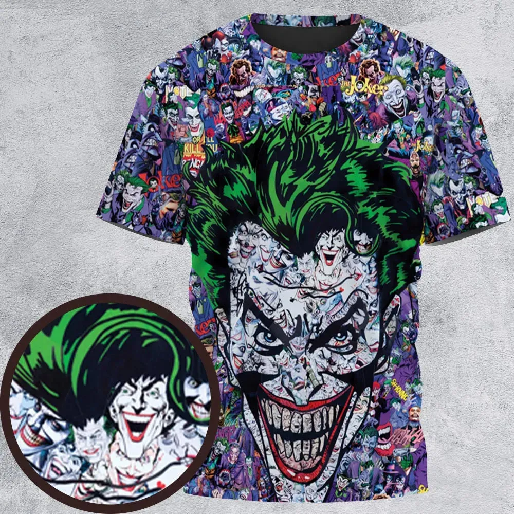 Joker The Most Favourite Characters Pattern All-Over Print Unisex T-Shirt - 2