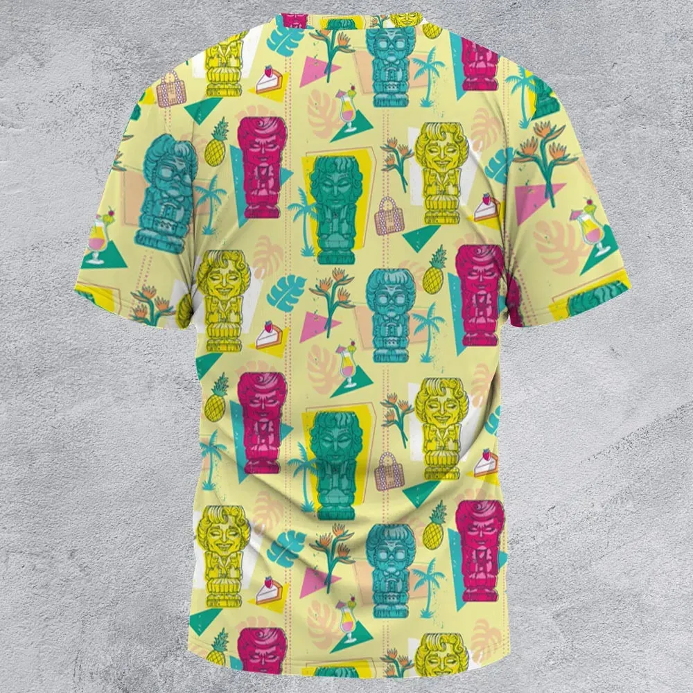 Golden Girls Tiki Shack Aloha All-Over Print Unisex T-Shirt - 2