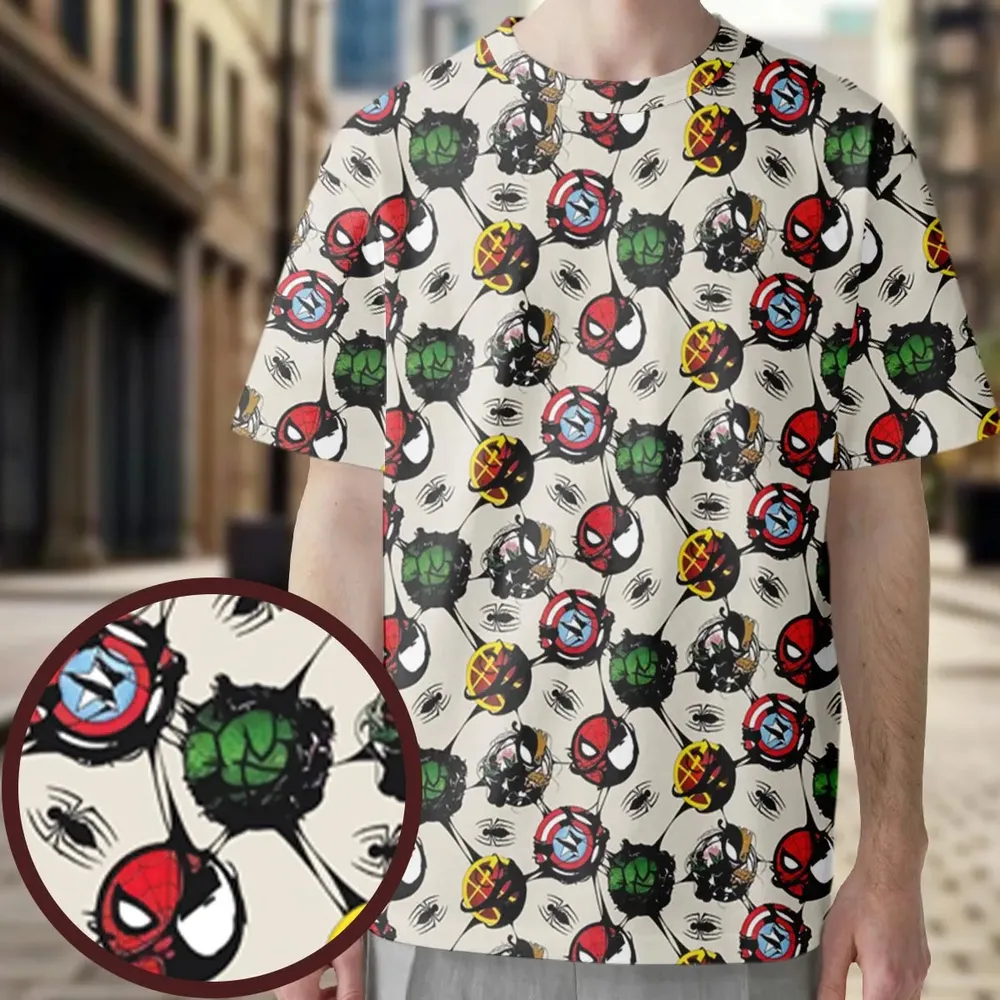Spider Venom Pattern All-Over Print Unisex T-Shirt - 3