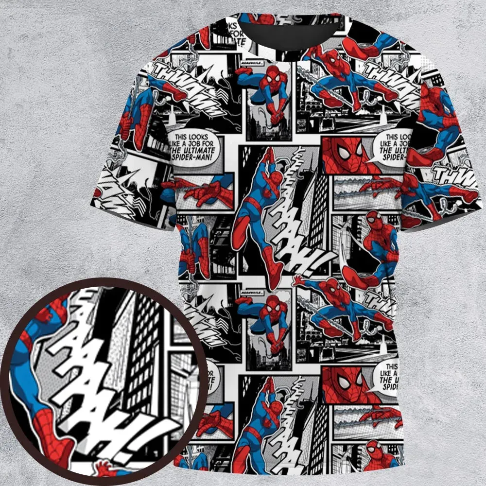 Spider Man Comic Pattern All-Over Print Unisex T-Shirt - 2